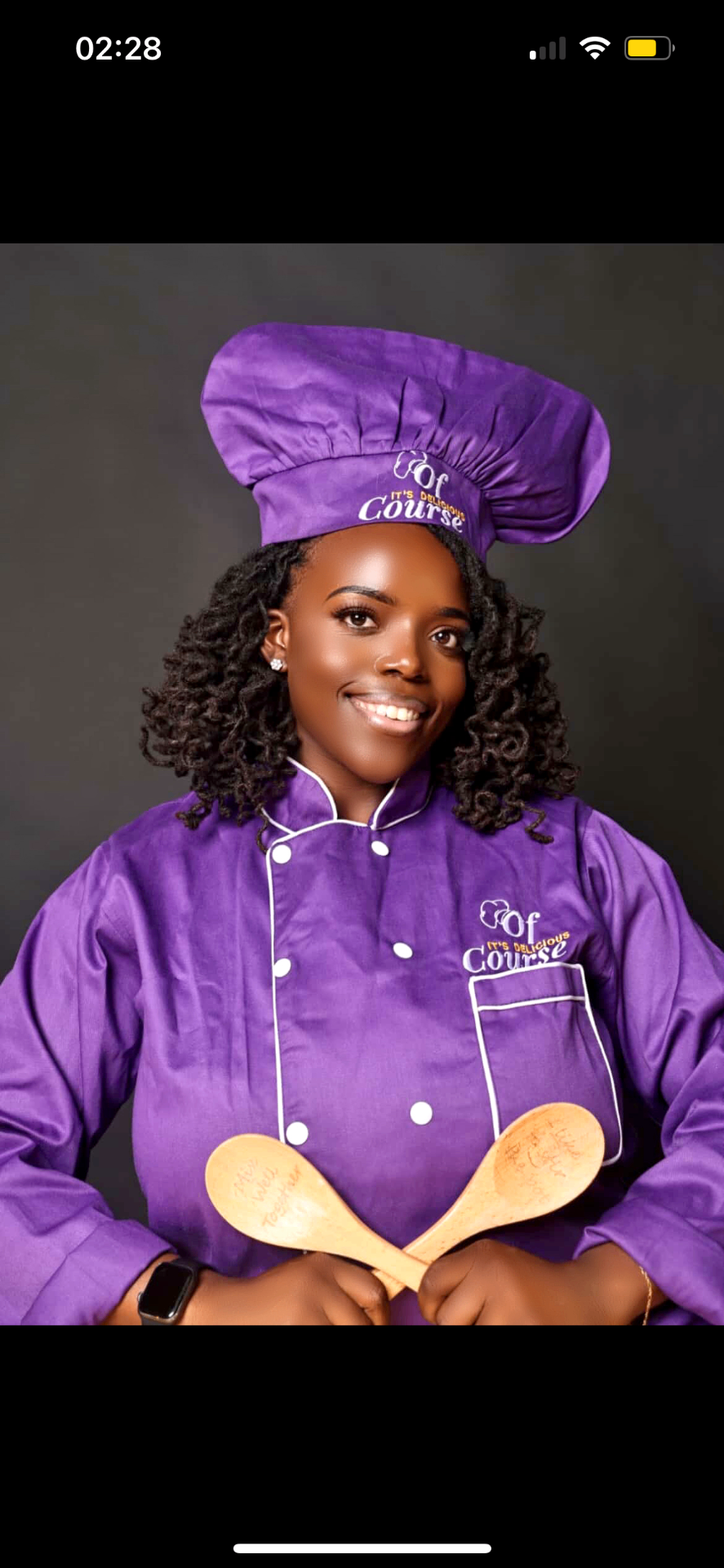 Chef and owner of Of'Course It's Delicious